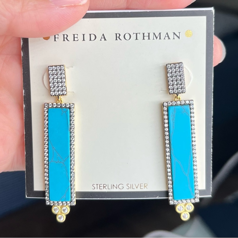 Freida Rothman sterling Silver earrings